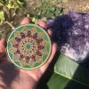 Flowering Harmony Sacred Geometry Pendant Large Malachite