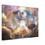 The City of Peace - Temple City in the Heavenly Abode - Canvas 50x70 cm / 20x28″