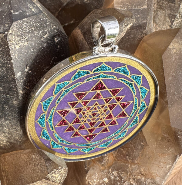 Sri Yantra - Charoite - 023 - Image 3