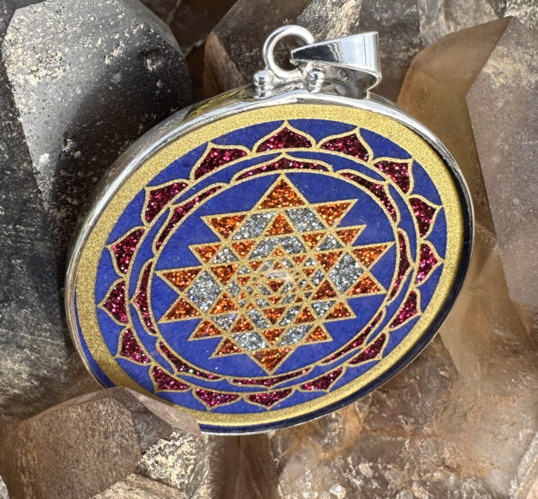Sri Yantra - Lapis Lazuli - 021 - Image 3