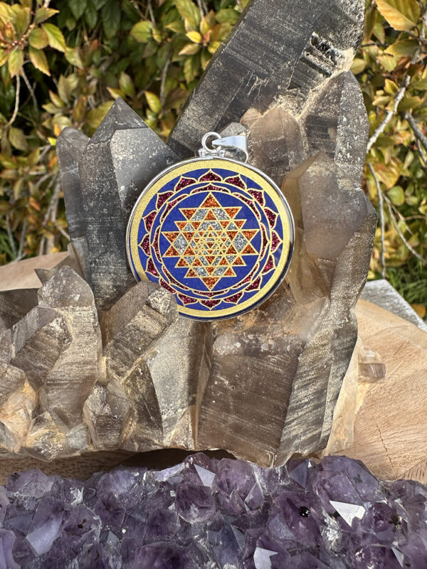 Sri Yantra - Lapis Lazuli - 021 - Image 2