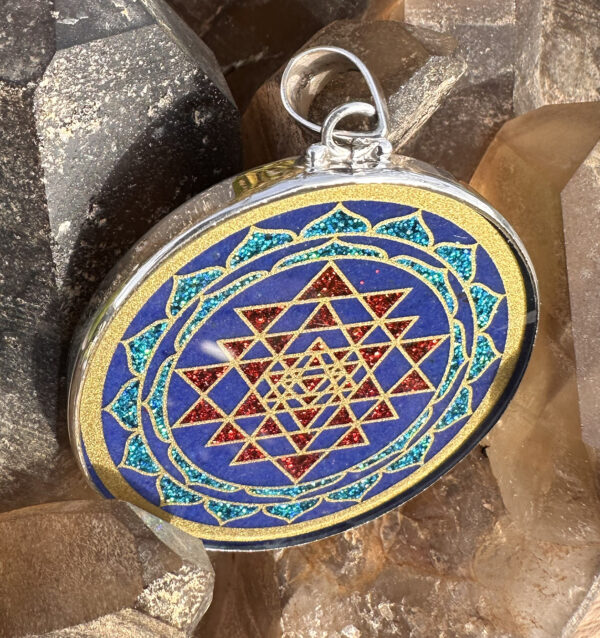 Sri Yantra - Lapis Lazuli - 024 - Image 2