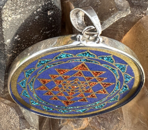 Sri Yantra - Lapis Lazuli - 049 - Image 3