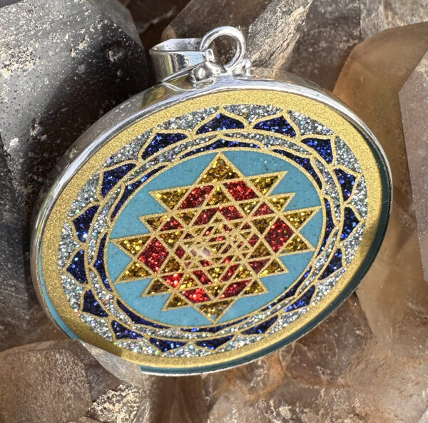 Sri Yantra - Turquoise - 022 - Image 4
