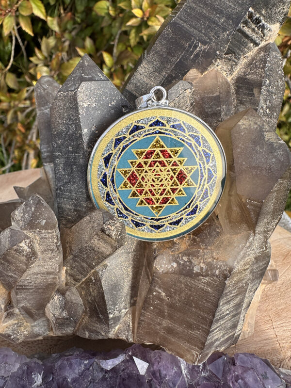 Sri Yantra - Turquoise - 022 - Image 2