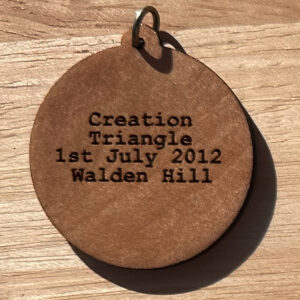 Creation Triangle - Wood Crop Circle Sacred Geometry Pendant – 001 Name of Design: Creation Triangle Crop Circle Appearance Date: 1st July 2012 Location: Walden Hill, UK Crop Circle Pendant Details: • wood – American Maple & metal loop at top • approx. 4cm wide (length depends on shape of design) and size vary slightly due to being handmade. 3-4mm thick. • each comes with organza bag and wax cotton cord. • based on crop circle design • handmade in USA • free shipping included within Australia • international shipping calculated depending on shipping destination