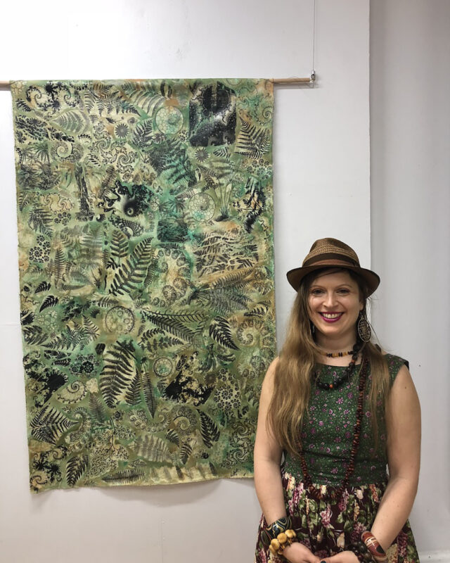 Jessica Curtis artwork displayed in a gallery setting