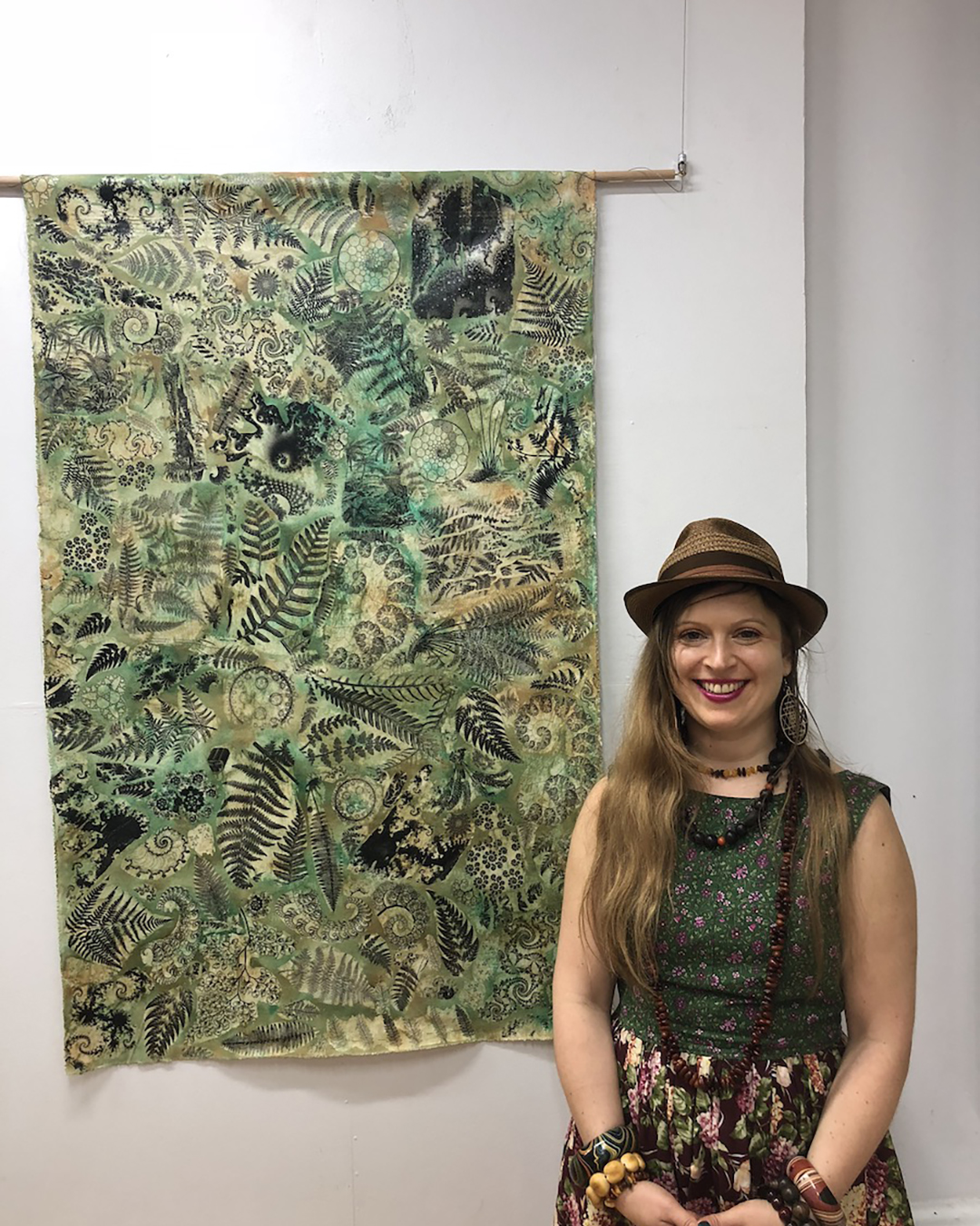 Jessica Curtis artwork displayed in a gallery setting